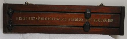 small riley mahogany scoreboard