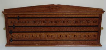 Oak scoreboard
