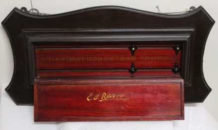 (SB241) 2 Player Mahogany Scoreboard by Riley