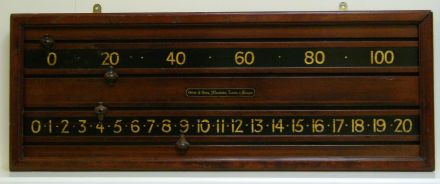 Mahogany marker board by Orme & Sons