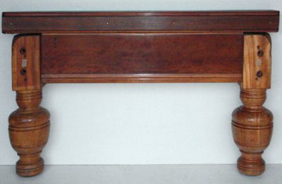(M191) 10ft Mahogany Turned Leg Table by Burroughes and Watts