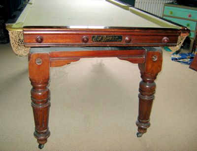 (M680) 6ft Mahogany Convertible Snooker / Dining Table by   E J Riley