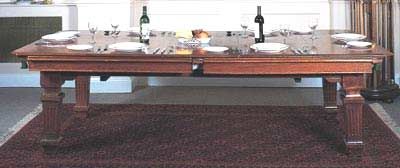 (M233) 8ft Jelks Oak Convertible Billiard / Dining Table
