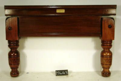 (M449) 9' Mahogany Pool / Snooker Table by Burroughes and Watts