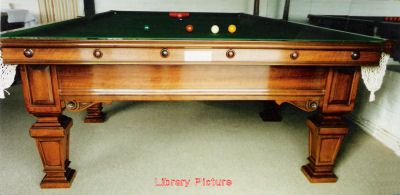 (M458) Arts and Crafts Design Full-size Billiard Table by Thurston & Co.
