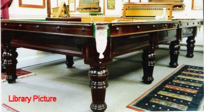 (M080) Full-size Billiard Table by Norval of Scotland