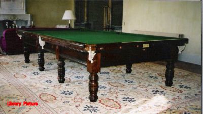 (M484) Full-size Edwardian Billiard Table by Riley