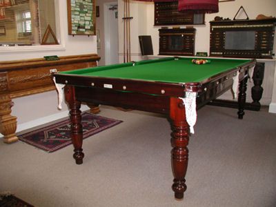 (M514) 6ft E. J. Riley Mahogany Billiard / Snooker / Pool Table