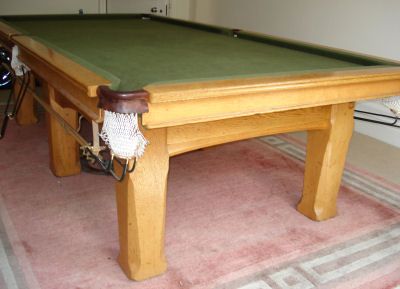 (M540) 9ft Riley Oak Snooker / Pool Table