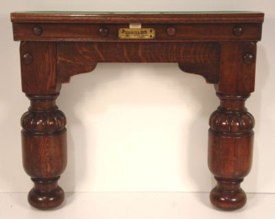 (M564) Quarter-Size Burroughes and Watts Convertible Oak Snooker/Dining Table