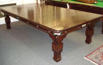 (M548) 3/4 Size Burroughes and Watts Oak Convertible Billiard Dining table