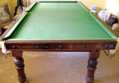 (M707) 9ft Mahogany Snooker Table by Karmen & Hillman