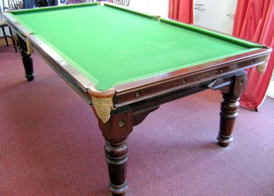 (M787) 8ft E.J.Riley Mahogany Convertible Snooker Dining Table
