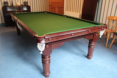 (M247) 9ft Hamilton Convertible Mahogany Pool / Snooker Dining Table