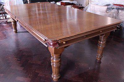 (M856) 8ft Oak Convertible Dining Table by Cheshire Billiards