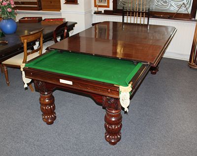 (M966) 7 ft Wind Up Convertible Dining Table by G. Wright