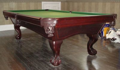 (M570) 9ft Brunswick Astoria Mahogany American Pool Table