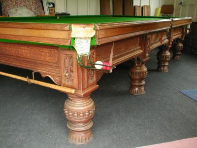 (M543) 12ft Oak Snooker/Billiard Table by Orme & Son