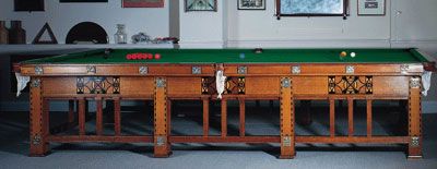 Arts & Crafts Full Size Snooker Table