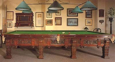 Ornate Full Size Snooker Table