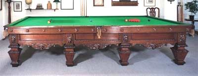 Edwardian Full Size Snooker Table