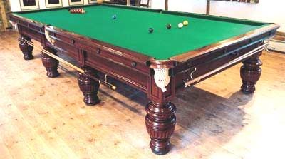 Antique Mahogany Full Size Snooker Table