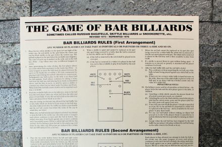 Rules of Bar Billiards