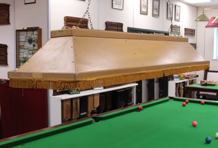 (LT80) Gold Wooden Snooker Canopy suitable for Full-Size Tables
