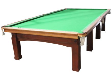 (M1167) Full-Size Antique Mahogany Square Leg Snooker Table by E.J. Riley