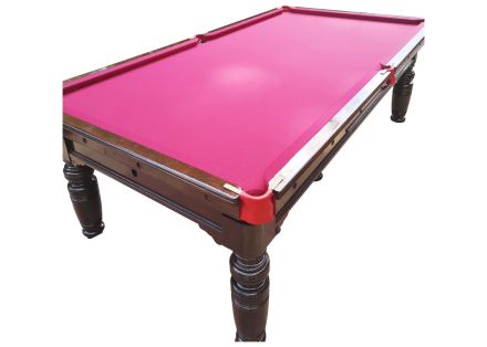 M1186 8 ft Mahogany Turned Leg Convertible Snooker/Pool Dining Table