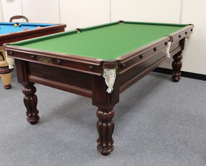 (M1199) 7 ft Mahogany Tulip Leg Snooker/Pool Table