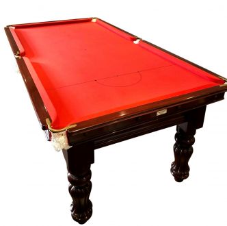 (M1203) 7 ft Used Mahogany Tulip Leg Snooker & Pool Table