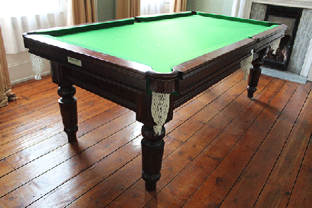 (M1216)  7 ft Mahogany Turned Leg  Watler Snooker & Pool Table