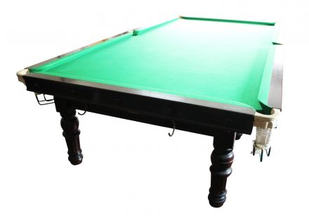 10ft snooker pool billiards table mahogany turned fluted leg