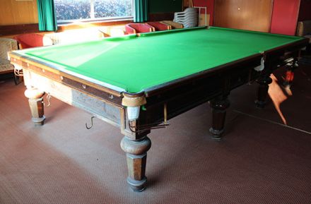(M1222) Full-Size Walnut Hexagonal Leg Snooker Table