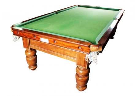 8ft snooker billiards pool table palmer mahogany turned leg