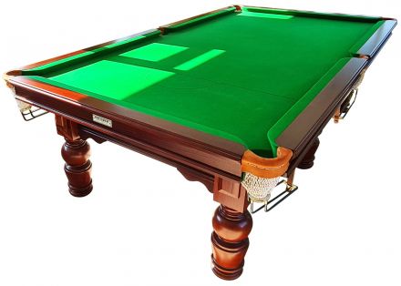 9ft Snooker Billiards Pool Table Birmingham Billiards Mahogany Turned Leg