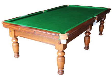 (M1272) 9 ft Mahogany Turned Leg Snooker/Pool Table by Padmore