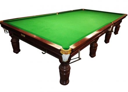 Full Size fullsize Full-Size Snooker Billiards Pool Table Lean & Cummings Mahogany Turned Leg