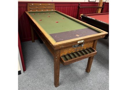 (M1325) Oak Square Leg Bar Billiard Table