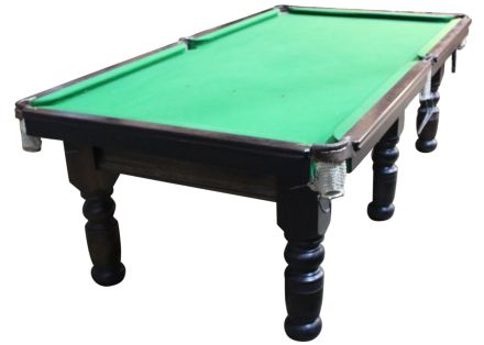 (M1346) 8 ft Mahogany Turned Leg Snooker/Pool Table