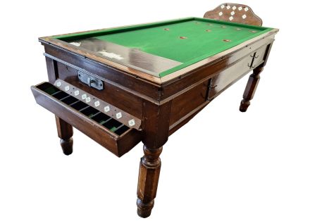 bar billiards table pub sport octagonal legs mahogany