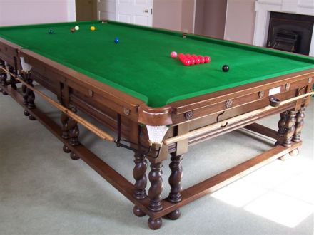 12 ft Oak Snooker Table by Thurston