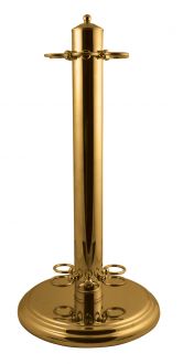 brass free standing cue rack for snooker