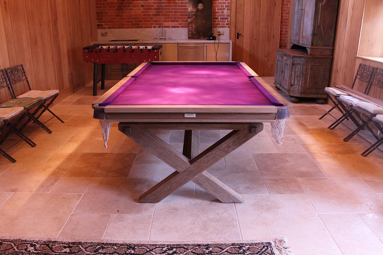 Bespoke Oak Pool Table