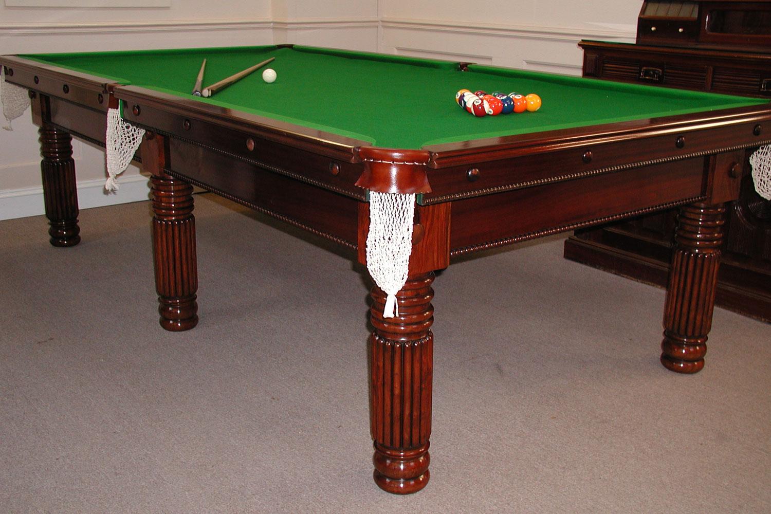 Reeded Leg Pool Table