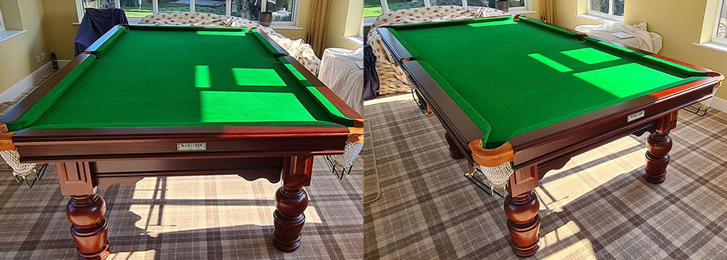 9 ft Used Turned Leg Pool Table by Birmingham Billiards