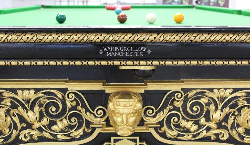 Carat Gold Features On Snooker Table